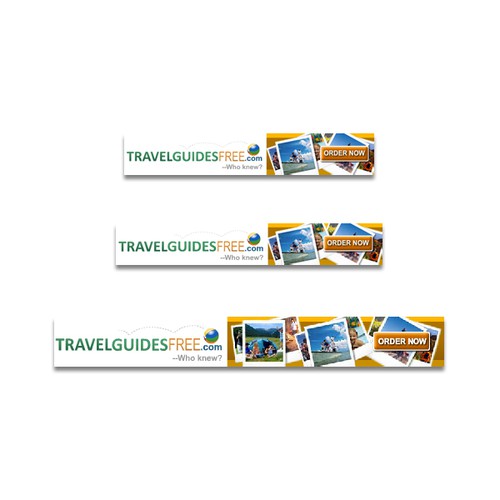 Create the next banner ad for TravelGuidesFree Design by danvel