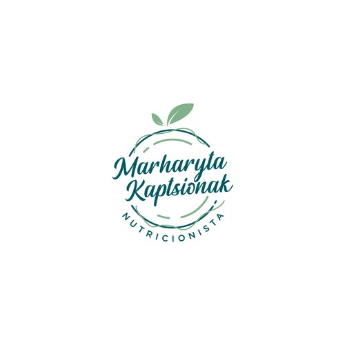 "Diseño de un logotipo de mi nombre: Marharyta Kaptsionak, soy nutricionista" ganador Logotipos por CU4TRO ™