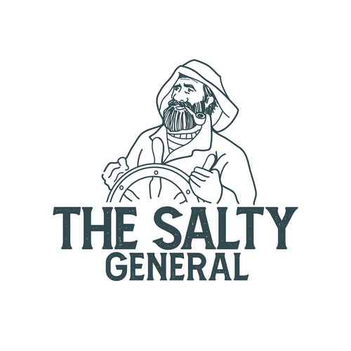 Salty New England General Store / sandwich shop combining classic text & modern imagery Design by Wuiing!