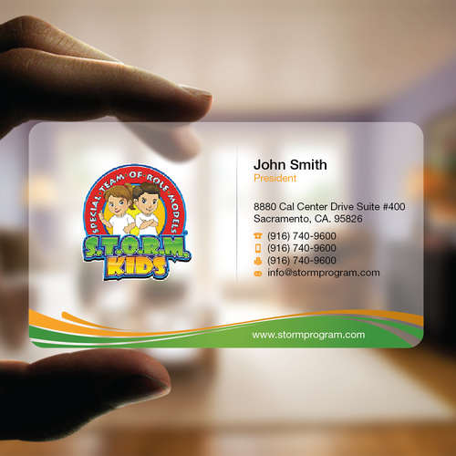 S.T.O.R.M. Program Business Card Design by FishingArtz