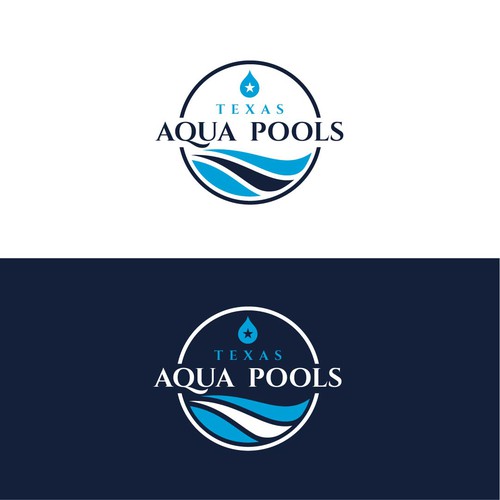 Elegant Design for Pool Construction Company-no Texas symbol in logo Design by Creator Hub