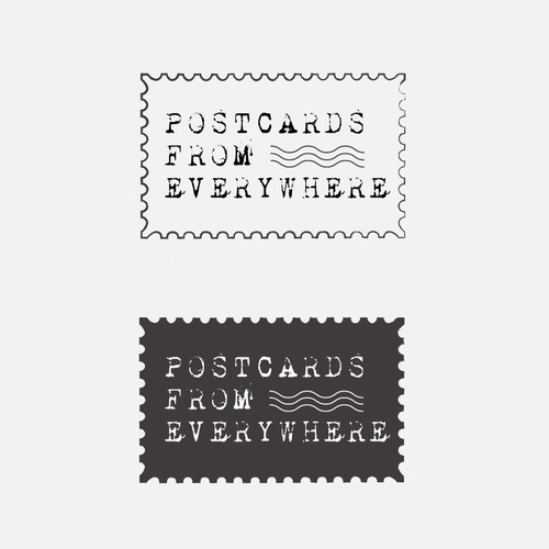 Postcards from Everywhere Logo Design by Taslima Karim