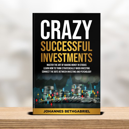 Powerful Book Cover for an Investing book that helps to Build Wealth in the Stock Market Design by T.Primada