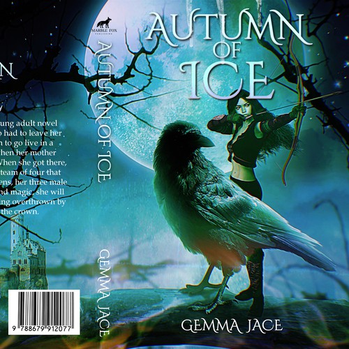 Dark Magical Kingdom of Ice book cover Design by SusansArt