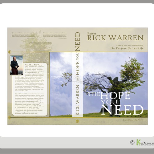 Design Rick Warren's New Book Cover Diseño de Karma