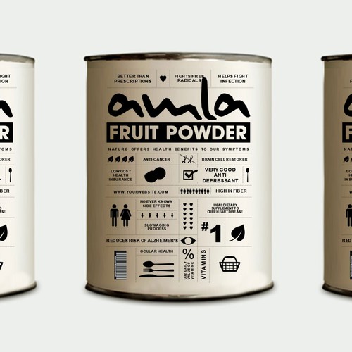 Amla Fruit Powder Label Design by bcra