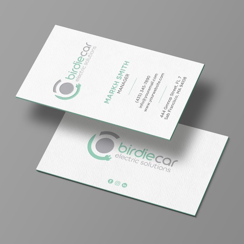 business card for company called birdie Design by Brandmaker artist