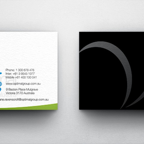 Create new business cards for Optimal Group Design réalisé par Infinite Design00