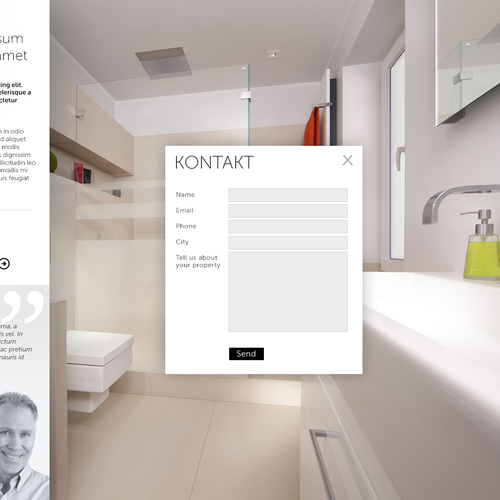 Web page design contest entry by portare