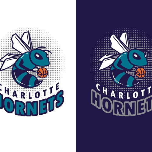 Community Contest: Create a logo for the revamped Charlotte Hornets! Design by insanemoe