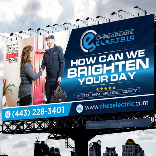 Chesapeake Electric Billboard Design by icon89GraPhicDeSign