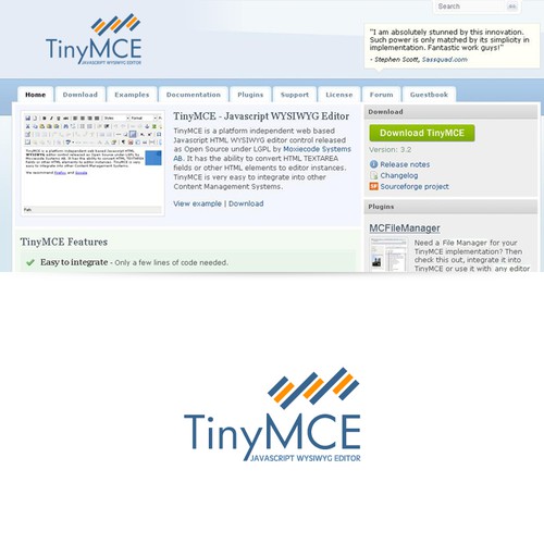 Logo for TinyMCE Website デザイン by kuwait