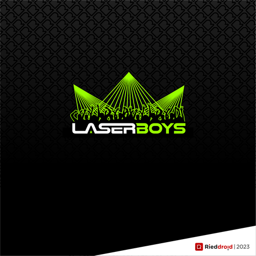 Upbeat logo design for laser-show hire/design company Design by rieddroid.™