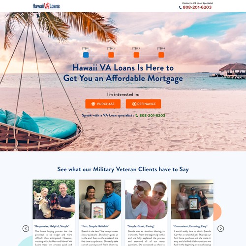 Landing page design contest entry by DezinDragonz