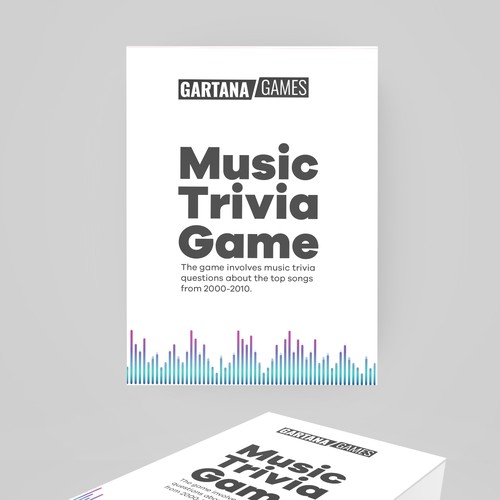 Create a packaging design for a music trivia game Design by Studio C7