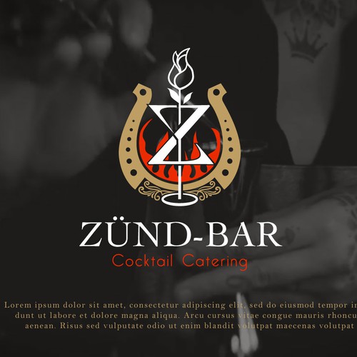 I need  a nice cocktail catering logo. And it must look female the logo Design von oopz