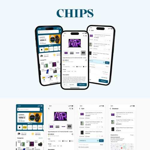 E-commerce Mobile UI/UX Design by thedei
