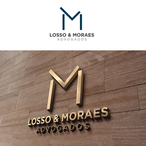 "Crie uma ilustração moderna, séria e atrativa para um escritório de advocacia" winning Logo & brand identity pack
