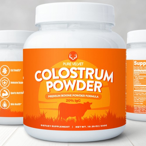 Design di Re-design Supplement Label to capture Amazon shopper attention & boost CTR - Colostrum Powder di GenScythe