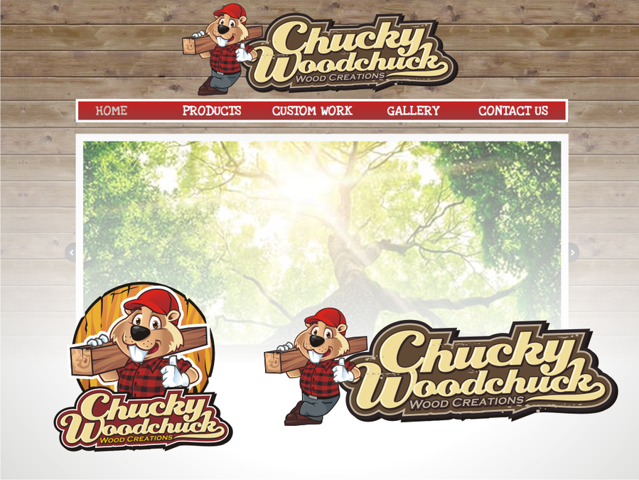 Logo for Chucky Woodchuck Wood Creations Logo design contest
