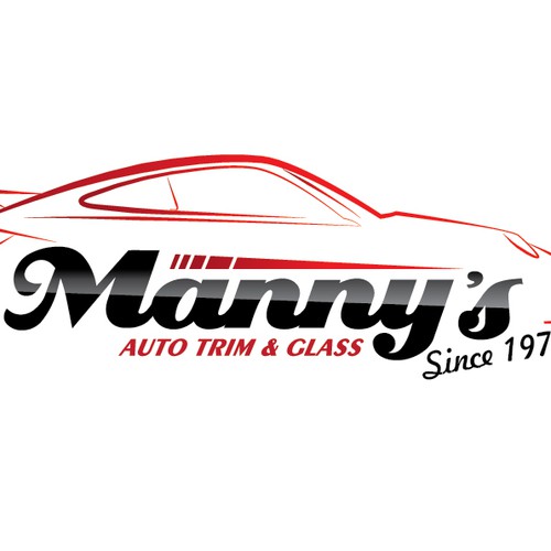 logo for MANNY'S AUTO TRIM & GLASS | Logo design contest