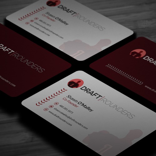 ***Draft Rounders needs a new business card*** Design by GratefulDuck