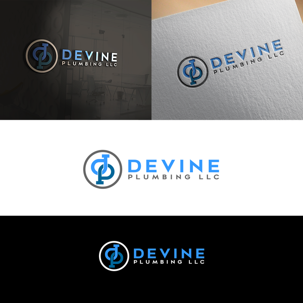 Design by VictoryVectors titled "logo for Devine Plumbing LLC"