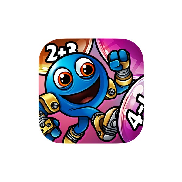 app icon for a Kids' Math Practice Game