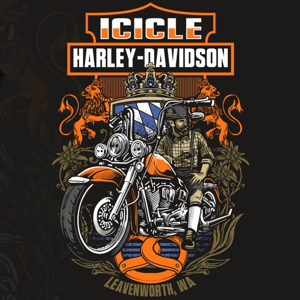 Harley-Davidson Dealer Shirt Design - Bavarian Biker