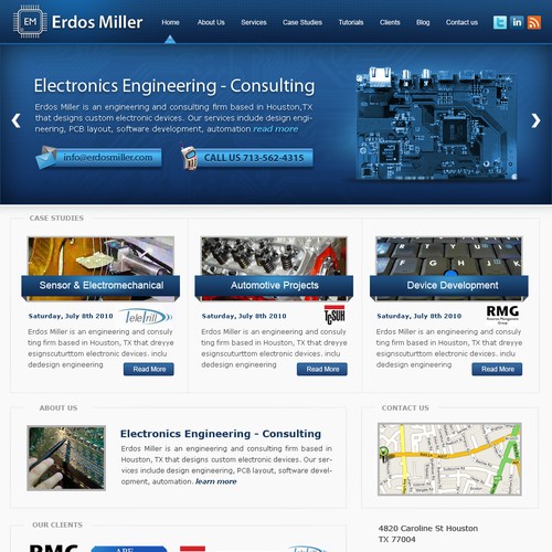 Wordpress Design for Unconventional Engineering Firm デザイン by thecenx
