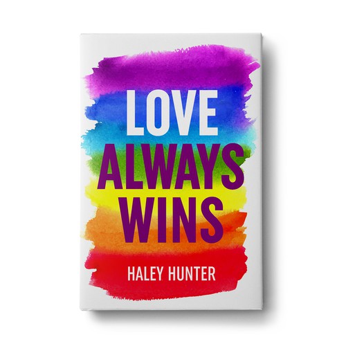 LGBTQ lesbian Loud and proud rainbow book cover To Attract readers Design by Sam Arts Studio