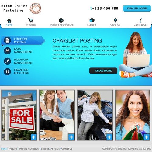 Blink Online Marketing needs a new website design Design by abner