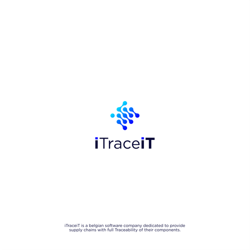 Corporate logo for our company specialized in traceability software (worldwide startup company) Design by 71Z Dezign