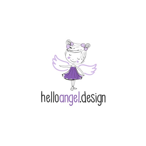 Diseño de Design fun branding pack for little girl's dress brand (logo, biz card, clothing tag, shopping bag) de nemax