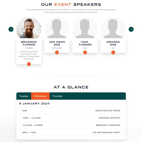 Event Website Design Needed! Design by Design illusion