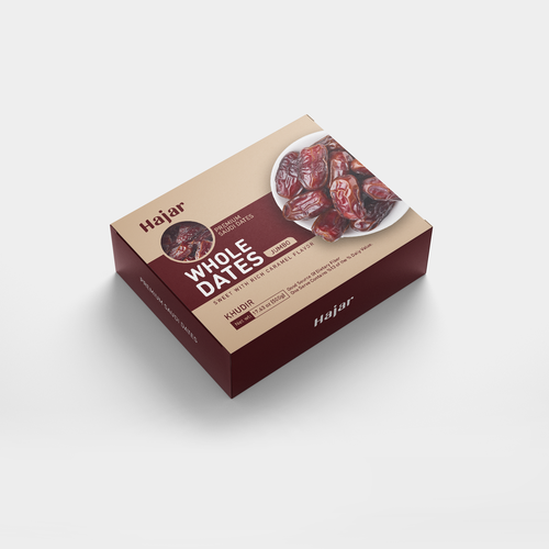Dates Fruit Packaging Design Design by KreativeAnt✏
