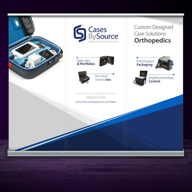 Trade Show Banner Design For Custom Case Packaging Company