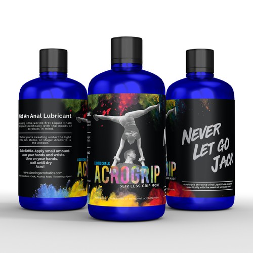 Circus Acrobat needs a product label! Design by interaksi