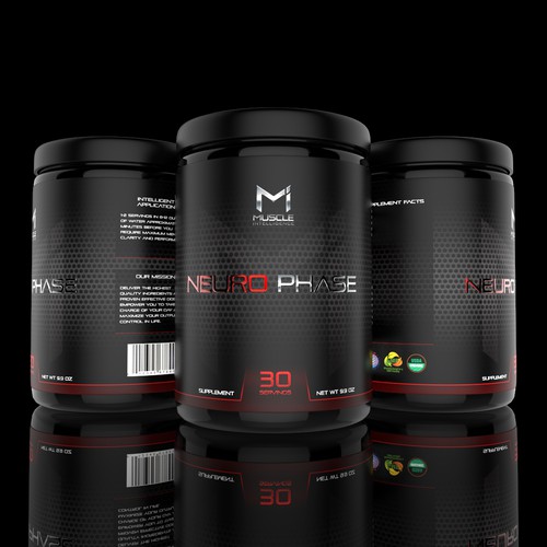 Designs | Muscle Intelligence supplement label | Product packaging contest