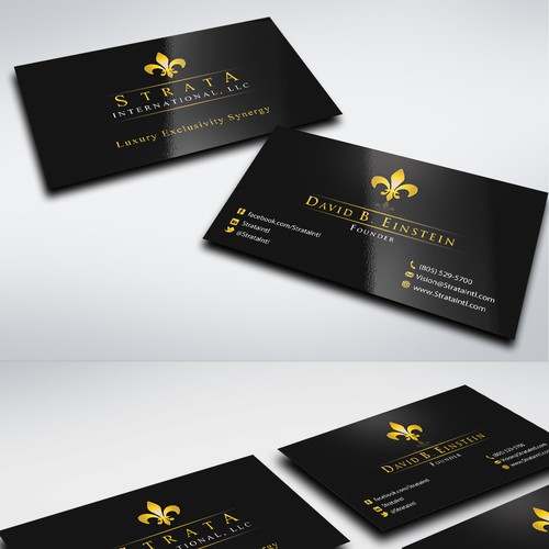 1st Project - Strata International, LLC - New Business Card Design von conceptu