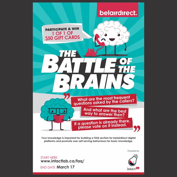 Battle of the brains! poster Poster contest