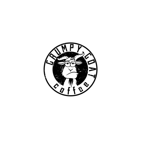 Grumpy Goat Coffee Shop, fun, modern, and powerful Design by zliki@