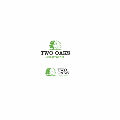 Construction, 3 business owners, use the work TWO oaks in our logo , very bold and intense  graphic Design by ciolena