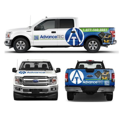 Design a Cutting-Edge, Classy Truck Wrap for AdvanceTEC – Highlighting Innovative Technology Design by Anugerah ilahi