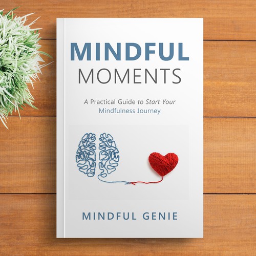 Catchy book cover design for my mindful meditation book. Design by DZINEstudio™