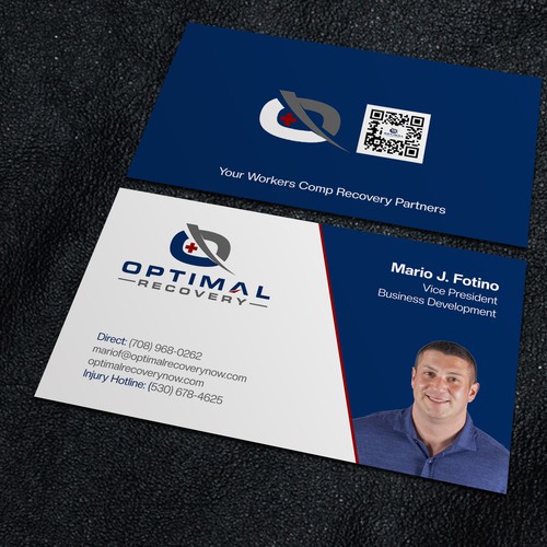 Optimal Recovery Business Card Design by Xclusive16