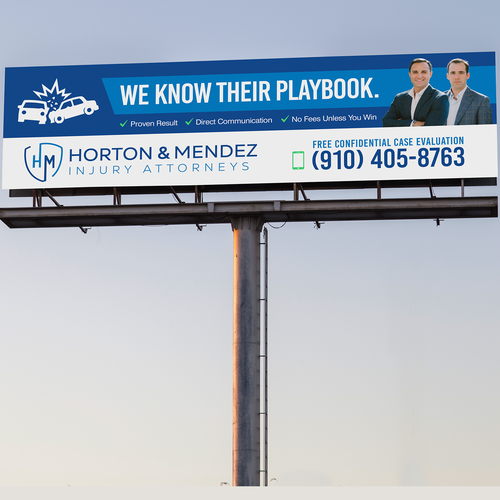 Personal Injury Lawyer Billboard Design Showdown! Design by Kosmos Creatives