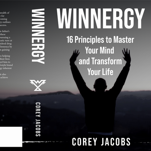 Design a sleek book cover for a man who wants to transform your mind and life! Design by Hisna