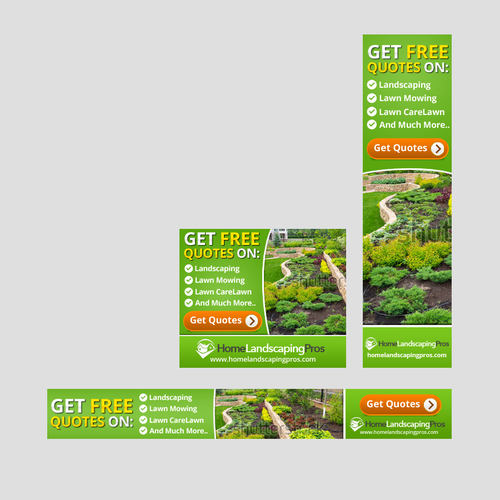 Fun and Exciting Landscaping Banner Ad Design by Mohak Ahuja