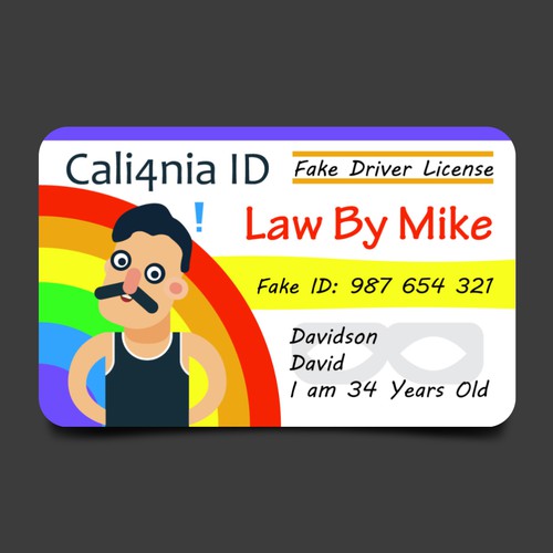 Design A really bad fake ID, I mean really bad di Black-Pepper